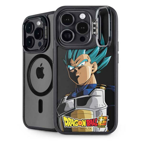 Dragon Ball Super Vegeta iPhone 15 Pro Kickstand Case